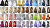 PERUCAS DIVERSAS CORES 80 CM